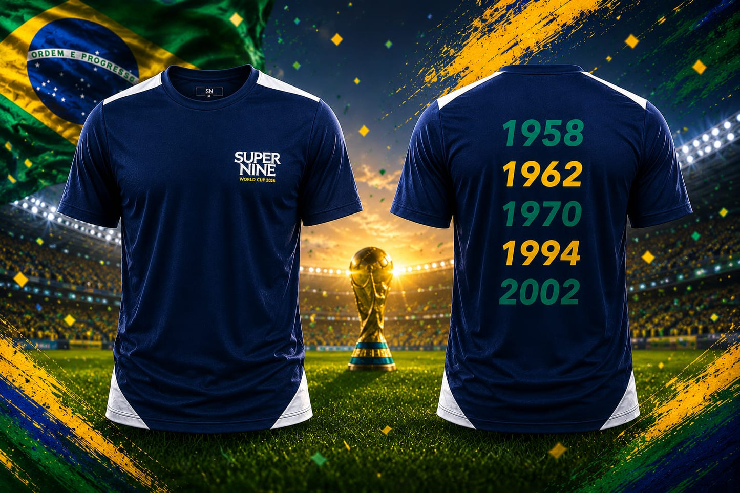 Brasil Tee Super Nine | Copa do Mundo 2026
